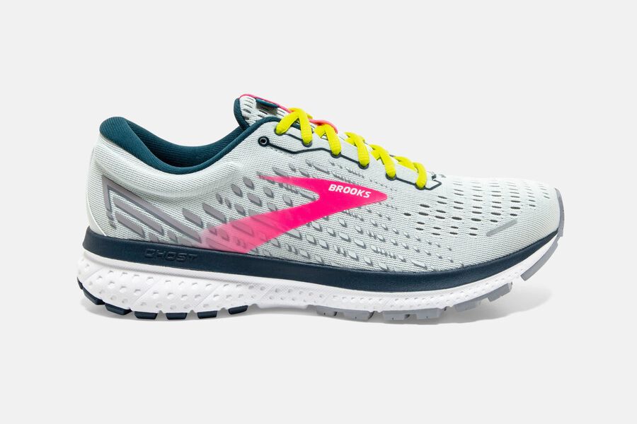 Brooks Ghost 13 Road Loopschoenen Dames - Grijs/Roze - 375218OVM